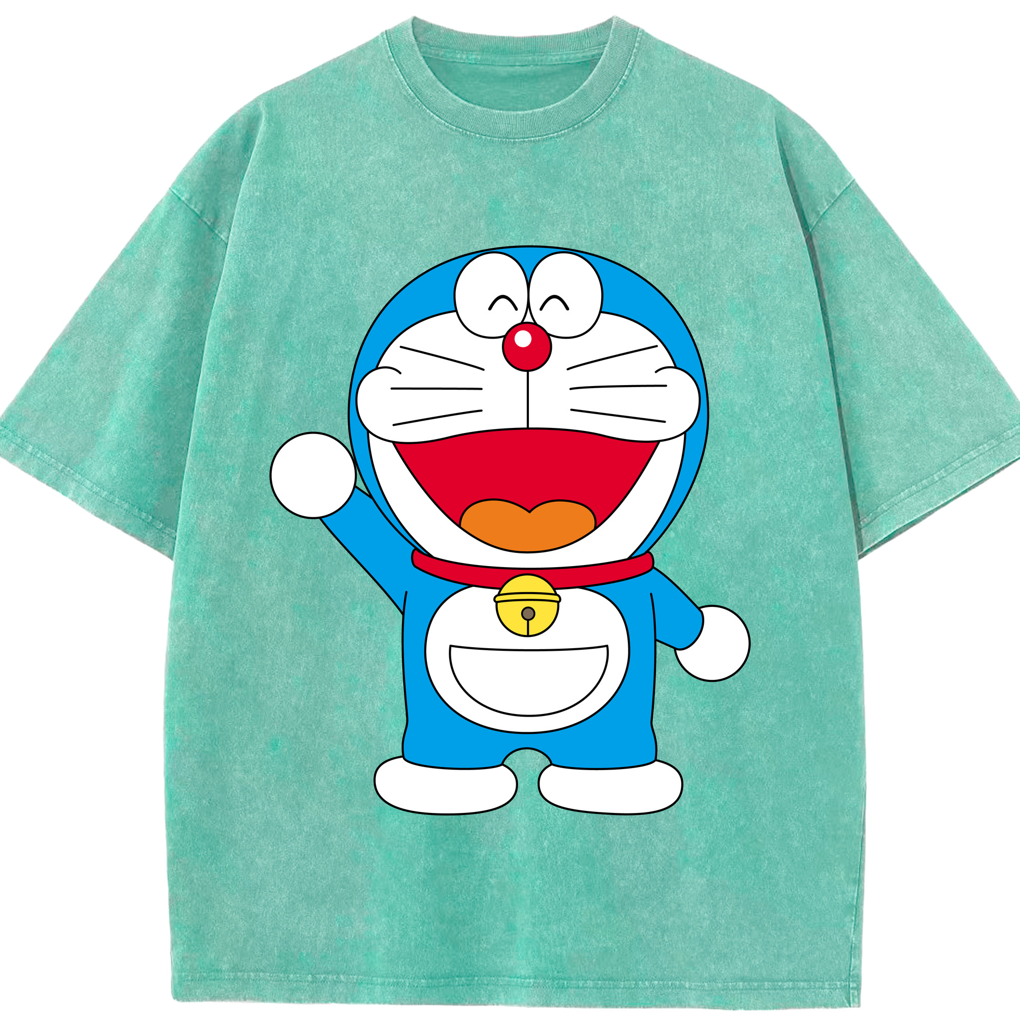 （画像用） ドラえもん Doraemon 綿100% ヴィンテージ風 半袖Tシャツ（フロントプリント）